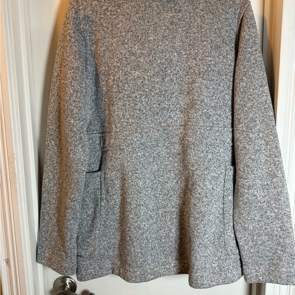 Patagonia Womens Better Sweater Gray Double Breasted Peacoat Jacket Size Large - Picture 9 of 12